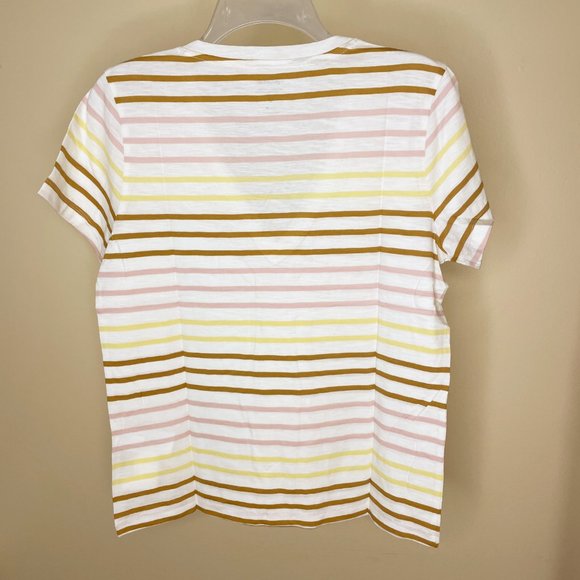 Madewell Whisper Stripe V-neck Tee - Picture 6 of 13